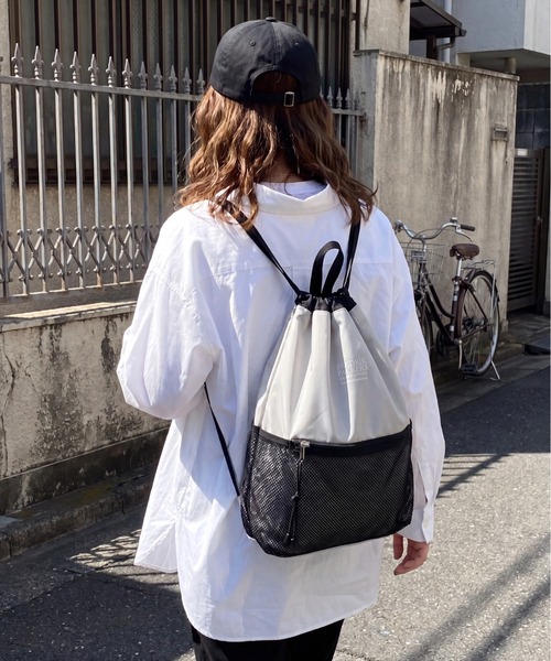 FREDRIK PACKERS(フレドリックパッカーズ)の「【FREDRIK PACKERS/フレドリックパッカーズ】POMELO KNAPSACK / ポメロ ナップサック(ショルダーバッグ・レディース・ブラック・FREE)」の3枚目の写真