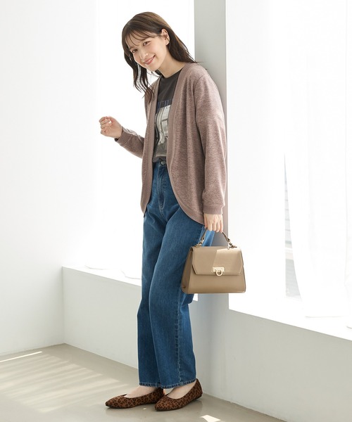 Honeys(ハニーズ)の「【抗菌防臭】抗菌防臭ラウンドカーデ(カーディガン/ボレロ・レディース・モカ/ブルー/ブラック/ベージュ/ボルドー/ネイビー・L/LL/M)」の18枚目の写真