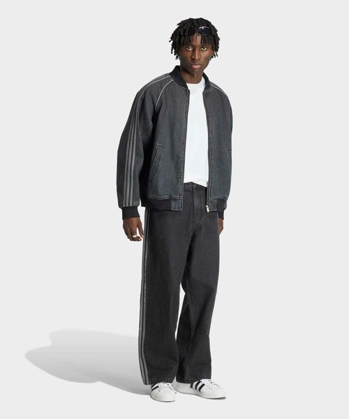 adidas(アディダス)の「SST デニム ジーンズ ミッドライズ ストレート レッグ / アディダスオリジナルス adidas Originals(デニムパンツ・メンズ・ブラック・30inch/32inch/34inch/36inch/38inch/40inch)」の6枚目の写真