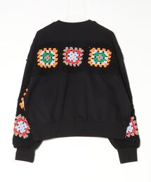 DISCOVERED(ディスカバード) 別注CROCHET SLEEVE SWEAT/WOMENS