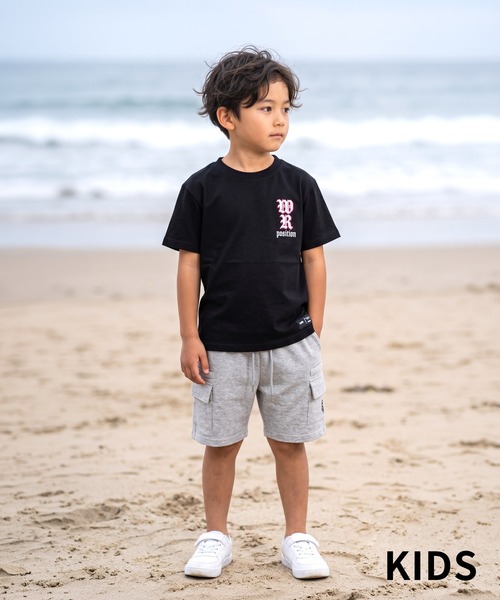 adamsJUGGLER(アダムスジャグラー)の「W/R R.Sタン・ベアーティーキッズ(Tシャツ/カットソー・キッズ・ホワイト/ブラック・150/100/110/120/130)」の6枚目の写真