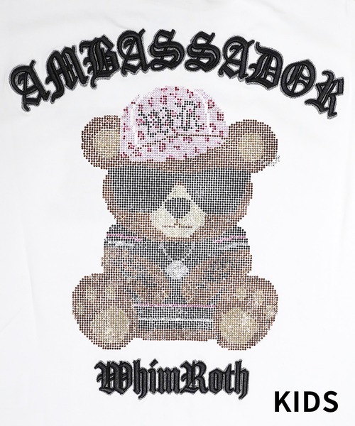 adamsJUGGLER(アダムスジャグラー)の「W/R R.Sタン・ベアーティーキッズ(Tシャツ/カットソー・キッズ・ホワイト/ブラック・150/100/110/120/130)」の9枚目の写真