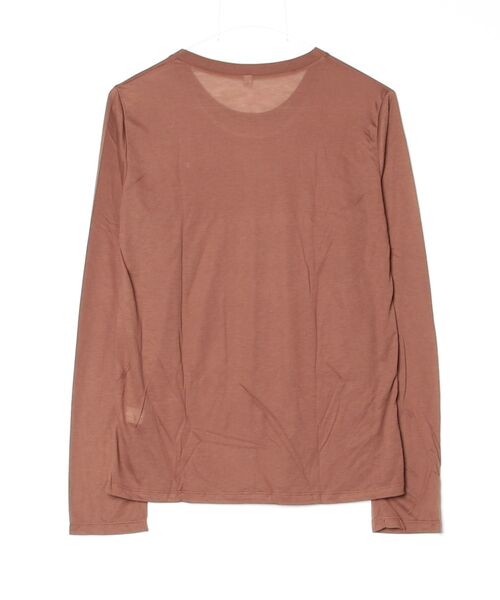 SHIPS（シップス）の「BASERANGE:LONG SLEEVE TEE（Tシャツ/カットソー・レディース・キャメル/ナチュラル・ONE SIZE）」の3枚目の写真