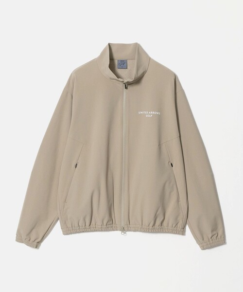UNITED ARROWS GOLF(ユナイテッドアローズゴルフ)の「メンズ ストームフリース ライト ブルゾン 撥水 透湿性 2WAYストレッチ(ブルゾン・メンズ・ブラック/ベージュ・M/XL/L)」の2枚目の写真