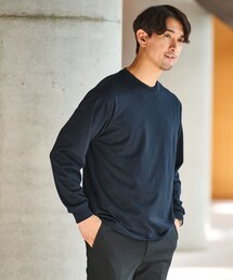 【WEB限定】JUST fit デイリー ワイド 長袖 Tシャツ -吸水速乾・抗菌-