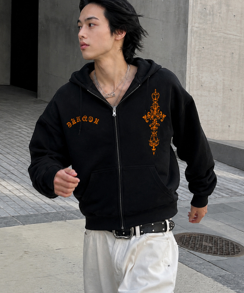 GRAVER（グレーバー）の「[ユニセックス]G SIM フードパーカー_5カラー（パーカー・レディース・グレー/ブラック/ブラック系その他2/ホワイト/イエロー・MEDIUM/LARGE）」の10枚目の写真