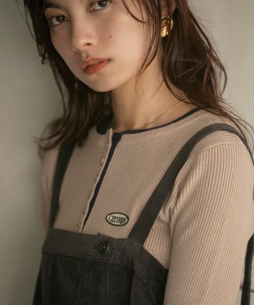 COHINA(コヒナ)の「ストレッチコーデュロイジャンパースカート 【低身長・小柄女性】(ジャンパースカート・レディース・キャメル/チャコール/ボルドー・S/XS)」の4枚目の写真