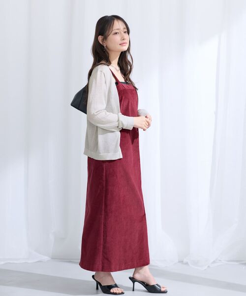COHINA(コヒナ)の「ストレッチコーデュロイジャンパースカート 【低身長・小柄女性】(ジャンパースカート・レディース・キャメル/チャコール/ボルドー・S/XS)」の21枚目の写真