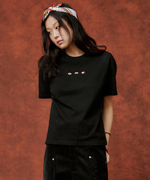 OGI（オギ）の「刺繍ラインストーンTシャツ（Tシャツ/カットソー）」