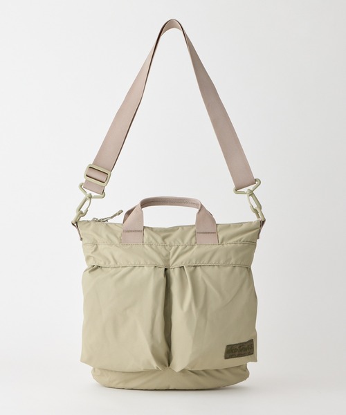 WILD THINGS(ワイルドシングス)の「【WILD THINGS】METROPOLIS HELMET BAG S(ショルダーバッグ・レディース・ブラック/ベージュ・ONE SIZE)」の4枚目の写真