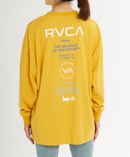 RVCA（ルーカ）の「RVCA ウィメンズ ALL LS TEE ロンT 【2026年秋冬モデル】/ルーカストレッチドライUVカットバックプリント長袖ロンT（Tシャツ/カットソー・レディース・イエロー系その他/ホワイト/ブラック・SMALL/MEDIUM）」の3枚目の写真
