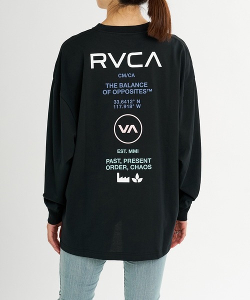 RVCA（ルーカ）の「RVCA ウィメンズ ALL LS TEE ロンT 【2026年秋冬モデル】/ルーカストレッチドライUVカットバックプリント長袖ロンT（Tシャツ/カットソー・レディース・イエロー系その他/ホワイト/ブラック・SMALL/MEDIUM）」の2枚目の写真