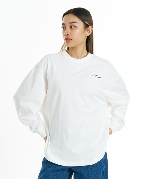 RVCA（ルーカ）の「RVCA ウィメンズ ALL LS TEE ロンT 【2026年秋冬モデル】/ルーカストレッチドライUVカットバックプリント長袖ロンT（Tシャツ/カットソー・レディース・イエロー系その他/ホワイト/ブラック・SMALL/MEDIUM）」の12枚目の写真