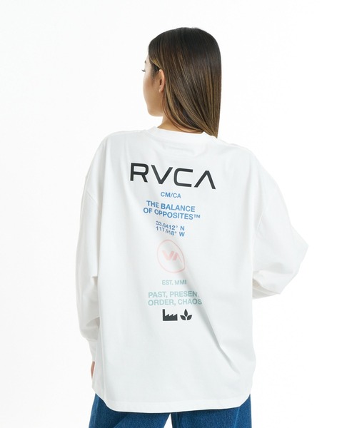 RVCA（ルーカ）の「RVCA ウィメンズ ALL LS TEE ロンT 【2026年秋冬モデル】/ルーカストレッチドライUVカットバックプリント長袖ロンT（Tシャツ/カットソー・レディース・イエロー系その他/ホワイト/ブラック・SMALL/MEDIUM）」の13枚目の写真