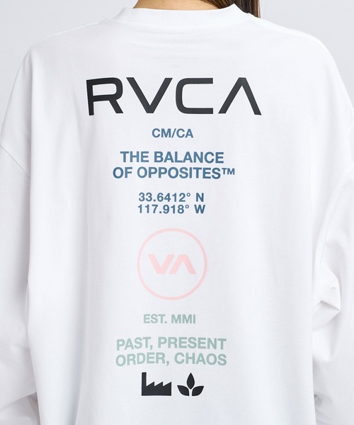 RVCA（ルーカ）の「RVCA ウィメンズ ALL LS TEE ロンT 【2026年秋冬モデル】/ルーカストレッチドライUVカットバックプリント長袖ロンT（Tシャツ/カットソー・レディース・イエロー系その他/ホワイト/ブラック・SMALL/MEDIUM）」の6枚目の写真