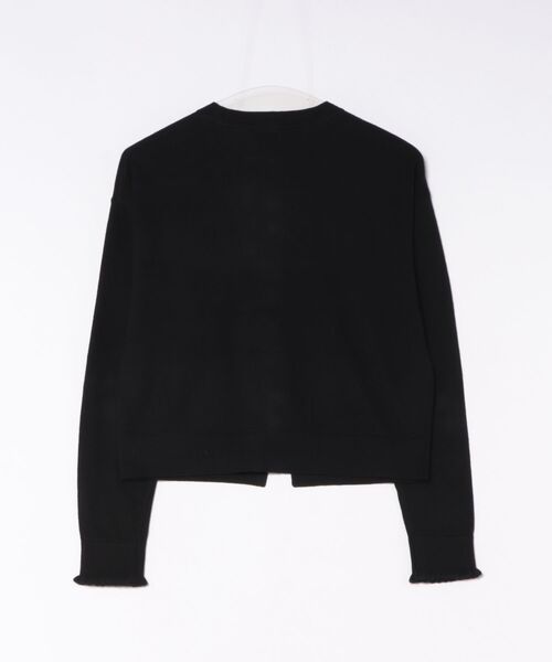 Marilyn Moon(マリリンムーン)の「cotton cashmere bijou cardigan(カーディガン/ボレロ・レディース・アイボリー/ネイビー/レッド/ブラック/パープル・FREE)」の6枚目の写真
