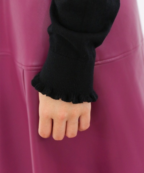 Marilyn Moon(マリリンムーン)の「cotton cashmere bijou cardigan(カーディガン/ボレロ・レディース・アイボリー/ネイビー/レッド/ブラック/パープル・FREE)」の22枚目の写真
