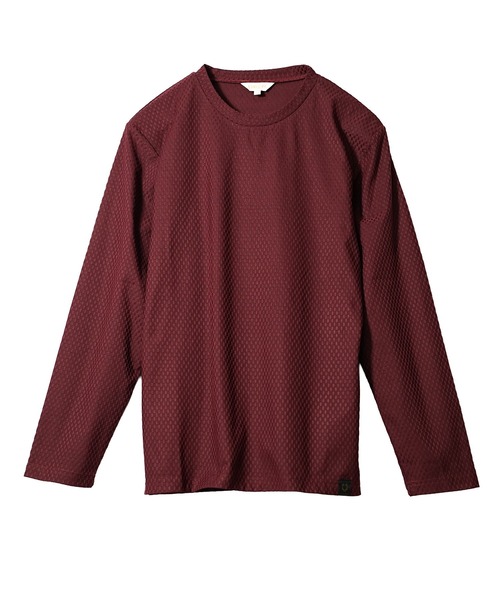 SOMEDIFF(サムディフ)の「【SOMEDIFF】オーバルドット柄クルーネックロンT メンズ 長袖 Tシャツ 秋服(Tシャツ/カットソー・メンズ・オフホワイト/ブラック/ボルドー・XL/M/L/XXL)」の15枚目の写真