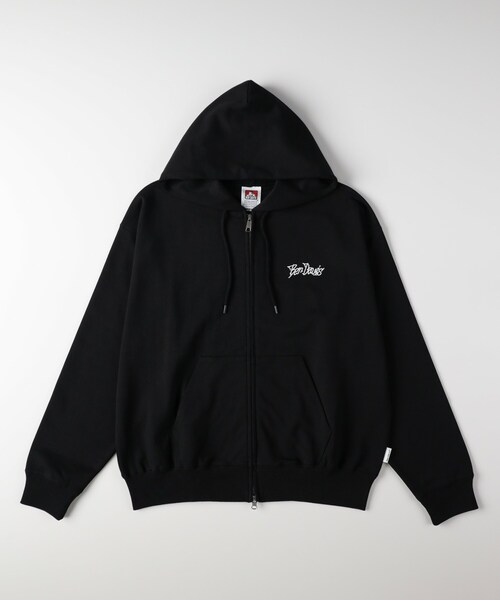 BEN DAVIS（ベンデイビス）の「《店舗人気アイテム》BEN DAVIS バックプリントジップパーカー（Tシャツ/カットソー・メンズ・ブラック/グレー・04/05/06）」の4枚目の写真