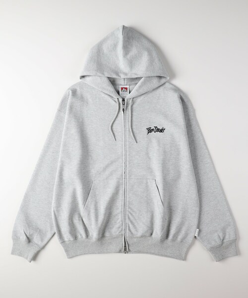 BEN DAVIS（ベンデイビス）の「《店舗人気アイテム》BEN DAVIS バックプリントジップパーカー（Tシャツ/カットソー・メンズ・ブラック/グレー・04/05/06）」の6枚目の写真