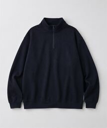 ワッフルハーフジッププルオーバー