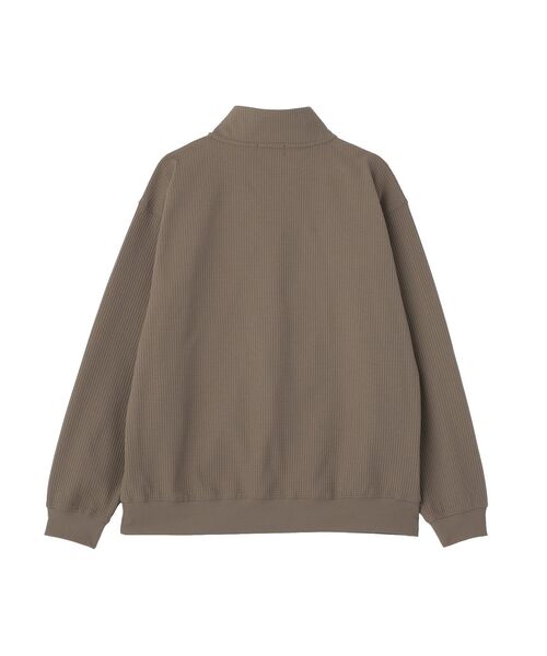 CRAFT STANDARD BOUTIQUE(クラフトスタンダードブティック)の「ワッフルハーフジッププルオーバー(ニット/セーター・メンズ・ライトベージュ/ネイビー・M/L)」の6枚目の写真