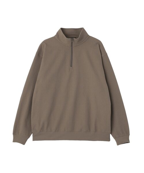 CRAFT STANDARD BOUTIQUE(クラフトスタンダードブティック)の「ワッフルハーフジッププルオーバー(ニット/セーター・メンズ・ライトベージュ/ネイビー・M/L)」の12枚目の写真