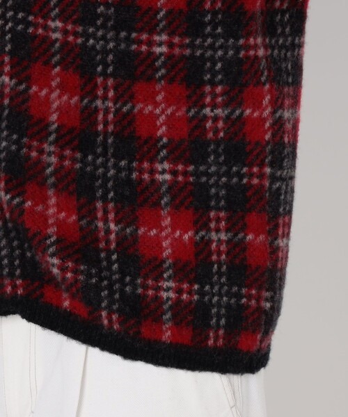 TOMORROWLAND （トゥモローランド）の「【WEB先行予約】TOMORROWLAND tricot メリノウール チーゼル起毛 タータンチェックカーディガン（カーディガン/ボレロ・メンズ・レッド系その他/ブルー系その他・M/S）」の10枚目の写真