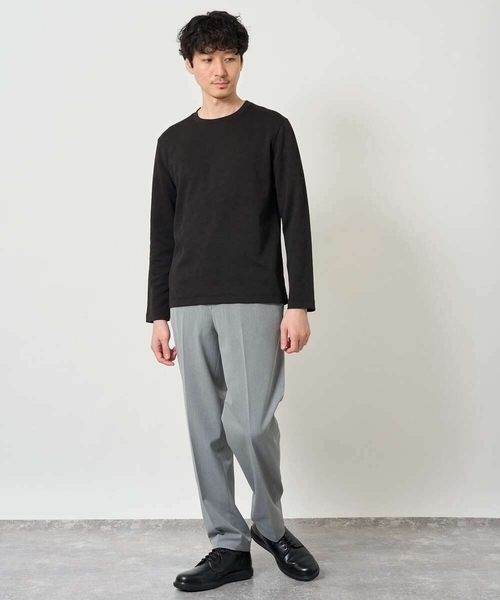 a.v.v（アーヴェヴェ）の「【イージーケア/洗濯機で洗える/4WAYストレッチ】4WAYツイルストレッチスラックス（スラックス・メンズ・グレー/チャコールグレー・46/48/50）」の13枚目の写真