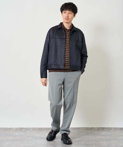 a.v.v（アーヴェヴェ）の「【イージーケア/洗濯機で洗える/4WAYストレッチ】4WAYツイルストレッチスラックス（スラックス・メンズ・グレー/チャコールグレー・46/48/50）」の14枚目の写真
