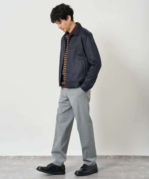 a.v.v（アーヴェヴェ）の「【イージーケア/洗濯機で洗える/4WAYストレッチ】4WAYツイルストレッチスラックス（スラックス・メンズ・グレー/チャコールグレー・46/48/50）」の15枚目の写真