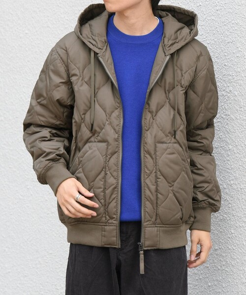 TAION（タイオン）の「【SHIPS any別注】TAION:〈手洗い可能〉ミリタリーキルト ダブルジップ ダウン パーカ ー26AW◆（ブルゾン・メンズ・ブラック/キャメル・X-LARGE/LARGE/MEDIUM/SMALL）」の22枚目の写真