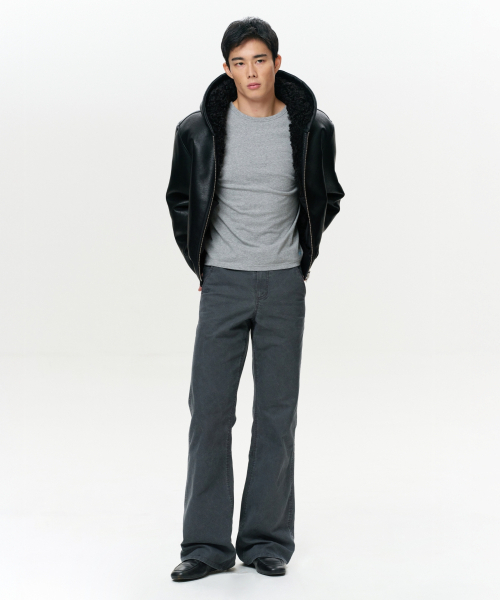 ERA(エラ)の「MEN ERA ウォッシュドフレアワークパンツ - ヴィンテージグレー(その他パンツ・メンズ・その他・MEDIUM/LARGE)」の4枚目の写真