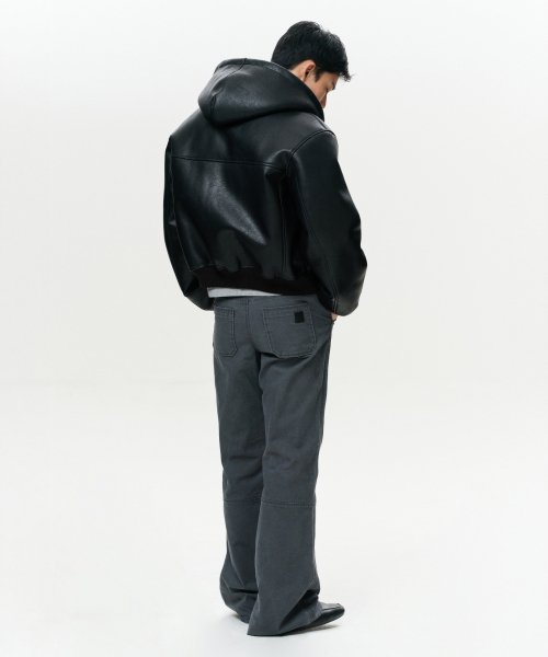 ERA(エラ)の「MEN ERA ウォッシュドフレアワークパンツ - ヴィンテージグレー(その他パンツ・メンズ・その他・MEDIUM/LARGE)」の6枚目の写真