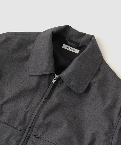 MATSUFUJI(マツフジ)の「MATSUFUJI / マツフジ WOOL HIDDEN POCKET JACKET(その他アウター・メンズ・チャコールグレー/ブラック・2)」の8枚目の写真
