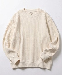 2026AW POWER TO THE PEOPLE/パワートゥザピープル ヘビーウェイト ビックワッフル スウェットトレーナー レディース メンズ