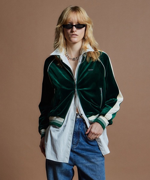MAISON SPECIAL(メゾンスペシャル)の「【26WINTER PRE-ORDER】Velour Jersey/ベロアジャージ(ジャージ・レディース・ホワイト/ブラウン/グリーン・FREE)」の1枚目の写真