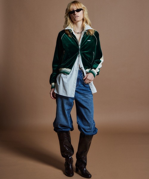MAISON SPECIAL(メゾンスペシャル)の「【26WINTER PRE-ORDER】Velour Jersey/ベロアジャージ(ジャージ・レディース・ホワイト/ブラウン/グリーン・FREE)」の4枚目の写真