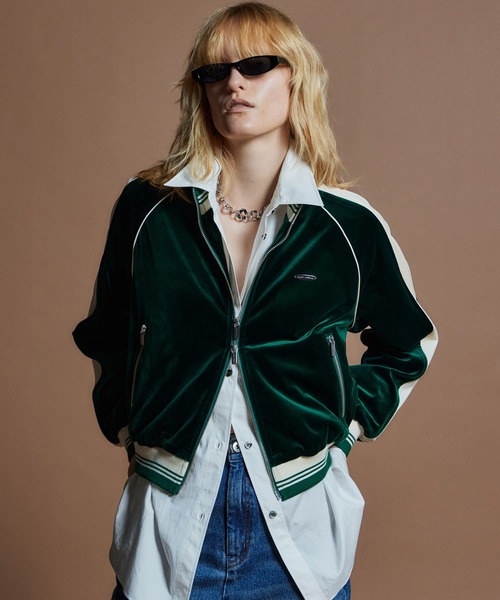 MAISON SPECIAL(メゾンスペシャル)の「【26WINTER PRE-ORDER】Velour Jersey/ベロアジャージ(ジャージ・レディース・ホワイト/ブラウン/グリーン・FREE)」の8枚目の写真
