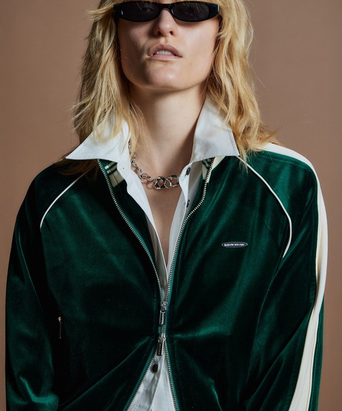 MAISON SPECIAL(メゾンスペシャル)の「【26WINTER PRE-ORDER】Velour Jersey/ベロアジャージ(ジャージ・レディース・ホワイト/ブラウン/グリーン・FREE)」の9枚目の写真