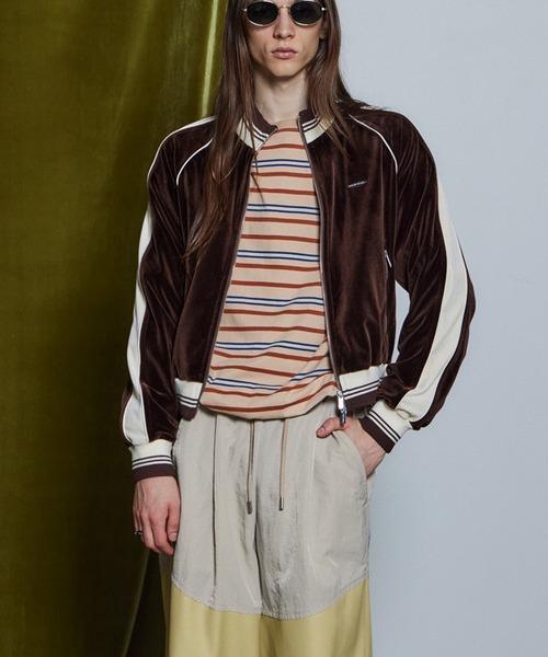 MAISON SPECIAL(メゾンスペシャル)の「【26WINTER PRE-ORDER】Velour Jersey/ベロアジャージ(ジャージ・レディース・ホワイト/ブラウン/グリーン・FREE)」の14枚目の写真