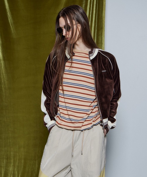 MAISON SPECIAL(メゾンスペシャル)の「【26WINTER PRE-ORDER】Velour Jersey/ベロアジャージ(ジャージ・レディース・ホワイト/ブラウン/グリーン・FREE)」の15枚目の写真
