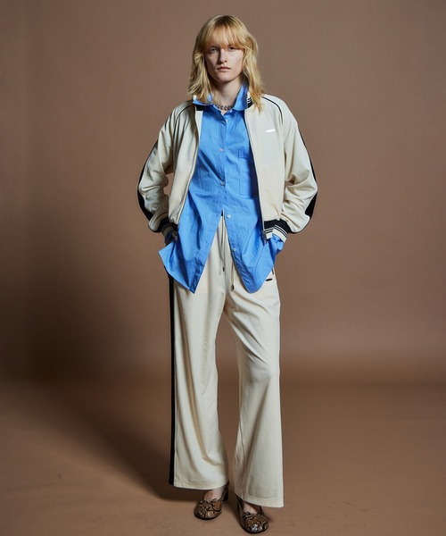 MAISON SPECIAL(メゾンスペシャル)の「【26WINTER PRE-ORDER】Velour Jersey/ベロアジャージ(ジャージ・レディース・ホワイト/ブラウン/グリーン・FREE)」の16枚目の写真