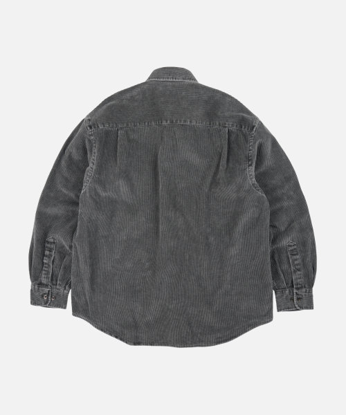 FRIZMWORKS(フリズムワークス)の「PIGMENT 8W コーデュロイシャツ 002 _ チャコール(シャツ/ブラウス・メンズ・その他・SMALL/MEDIUM/LARGE/X-LARGE)」の2枚目の写真