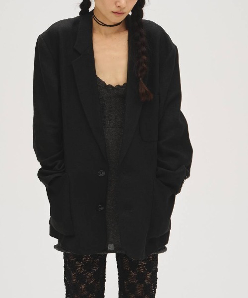 TODAYFUL(トゥデイフル)の「TODAYFUL Boyfriend Linen Jacket ボーイフレンドリネンジャケット/12710102(テーラードジャケット・レディース・ブラック/ベージュ・38/36)」の2枚目の写真