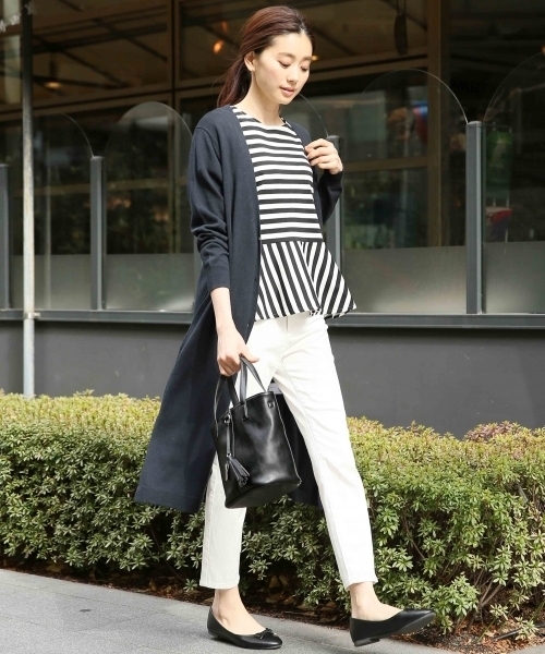 Bibiy. ペプラム ボーダーtee BIBIY. MADE | LOLA PEPURAMU TOP BLUE｜Bibiy.