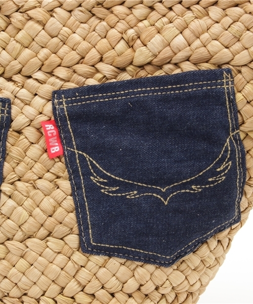 RODEO CROWNS WIDE BOWL（ロデオクラウンズワイドボウル）の「デニム ポケット カゴバッグ（ショルダーバッグ・レディース・ブルー/ライトブルー・FREE）」の6枚目の写真