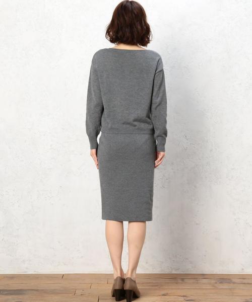 green label relaxing（グリーンレーベルリラクシング）の「■■■[WEB限定]KF V/N SET UP ワンピース（ワンピース・レディース・グレー/ネイビー・FREE）」の10枚目の写真