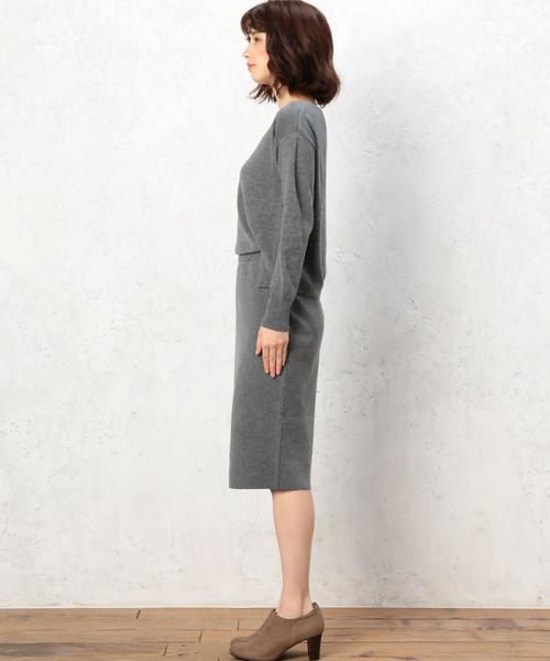 green label relaxing（グリーンレーベルリラクシング）の「■■■[WEB限定]KF V/N SET UP ワンピース（ワンピース・レディース・グレー/ネイビー・FREE）」の11枚目の写真