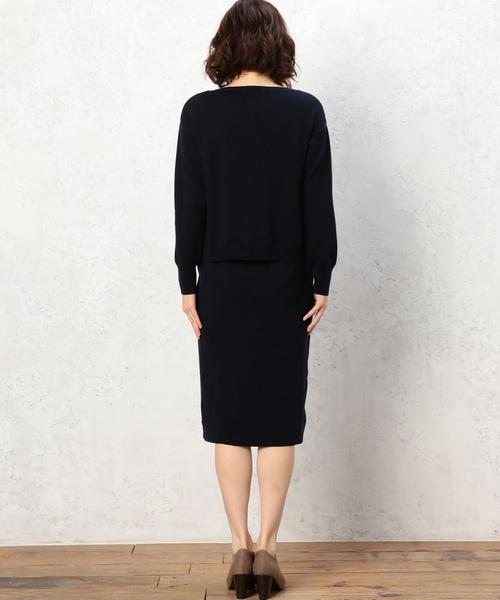 green label relaxing（グリーンレーベルリラクシング）の「■■■[WEB限定]KF V/N SET UP ワンピース（ワンピース・レディース・グレー/ネイビー・FREE）」の5枚目の写真